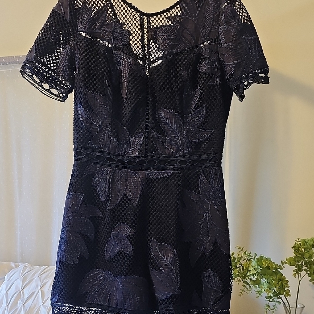 Elegant Black Lace Dress